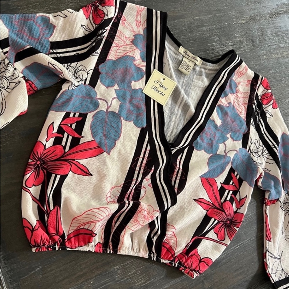 Flying tomato colorful blouse